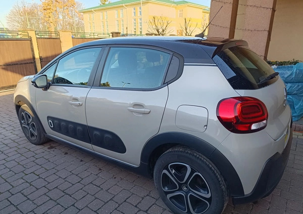 Citroen C3 cena 48000 przebieg: 97000, rok produkcji 2019 z Chełm małe 742